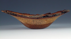 natural edged cherry bowl